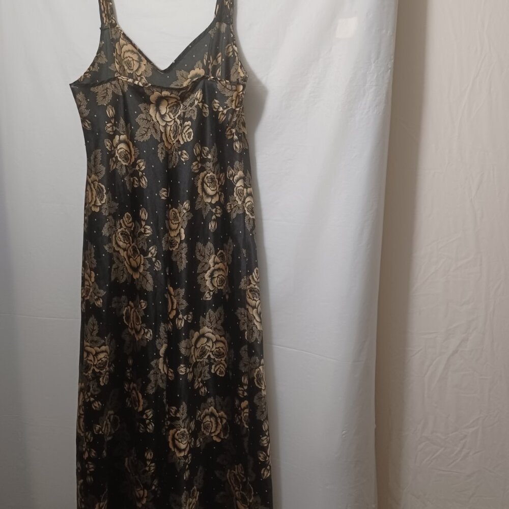 MEGAN TAYLOR FLORAL PRINT SLIP DRESS NIGHT GOWN - Picture 7 of 10